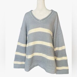 PROMESA Pleasant Jacquard-Knit Sweater striped Sweater Loose Fit M